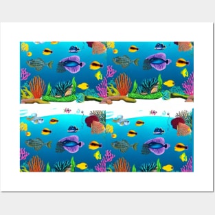 aquarium ocean Posters and Art